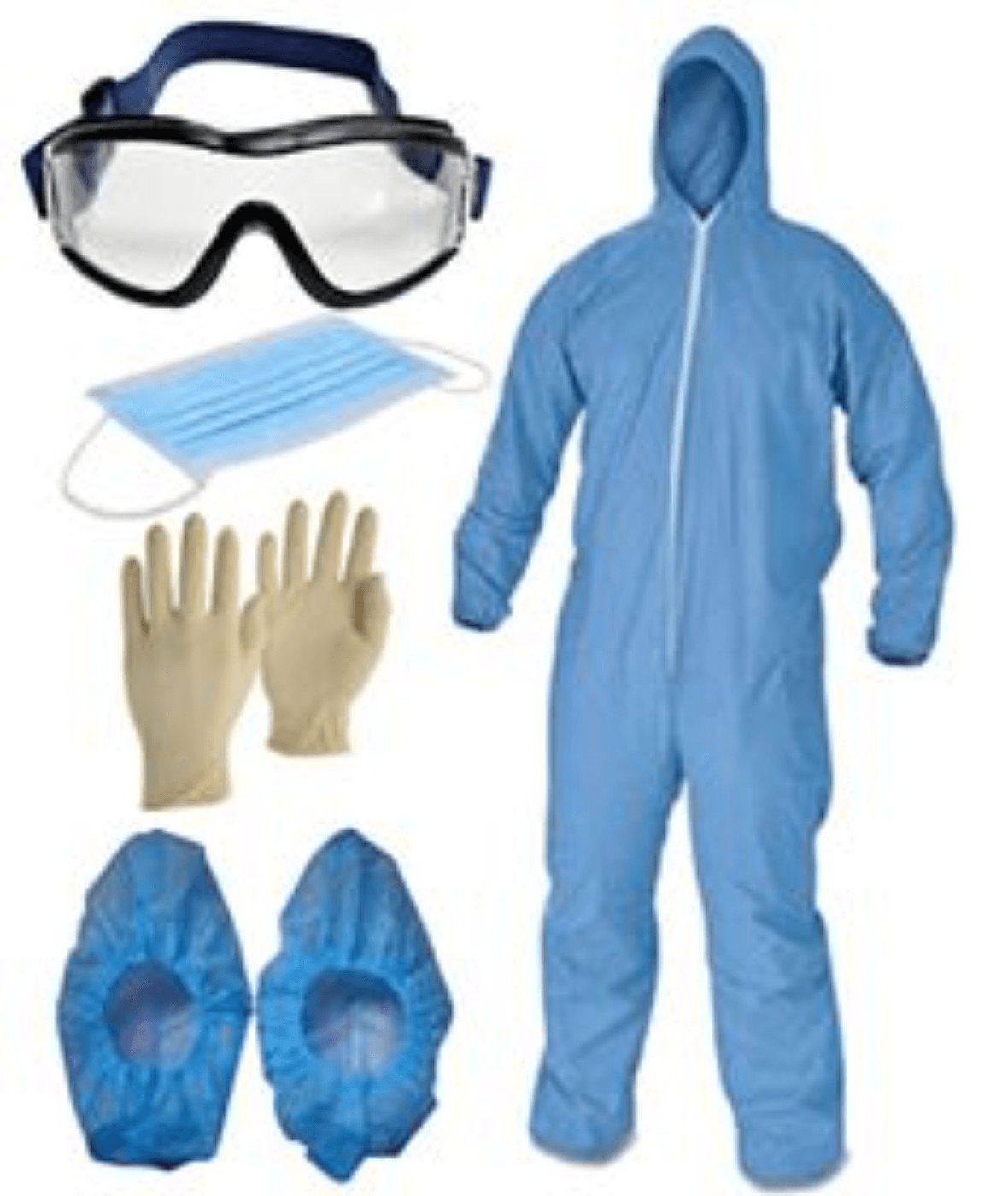 PPE Kit, Face Mask, Goggle, HIV Doc and Patient Kit, Shoe Covers