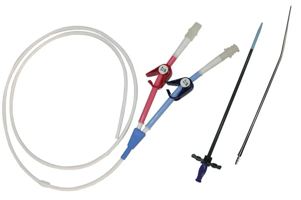 Target Long term silicon central venous cuff catheter